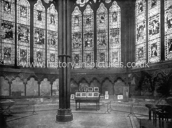 The Chapter House,  Westminster Abbey, London. c.1890's.